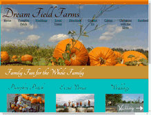 Tablet Screenshot of dreamfieldfarms.com